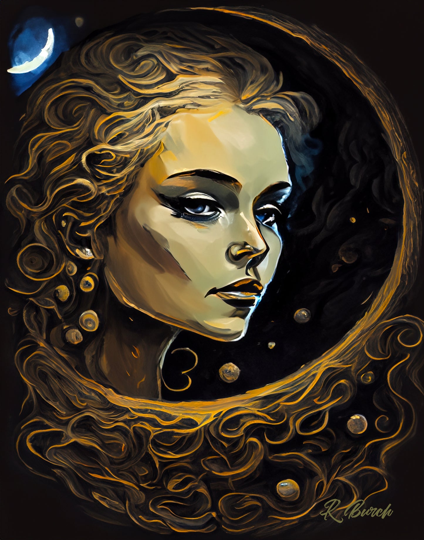 Lady and The Moon